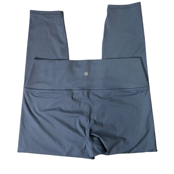 ATHLETA • Transcend Rib High-Rise 7/8 Legging Shadow Blue Size L - Picture 4 of 15